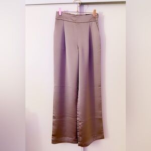 NWT Express Satin Wide-Leg Trouser Pants Size 0